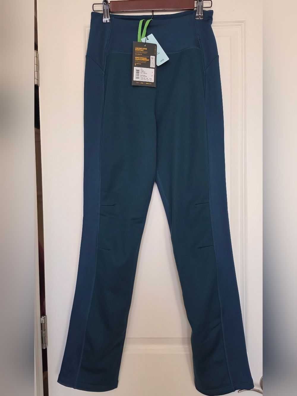 Lole Trek Pants Women Small Fjord Blue Technical Travel Activewear Gorpcore